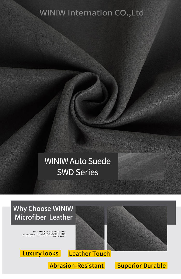 Winiw Black Eco Faux Nappa Skin Thin Leather Fabric High Quality in Stock  Ready to Ship - China Automotive Micro Suede Materials and Automotive Suede  Material price